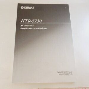 Yamaha HTR-5730 AV Receiver Owner's Manual